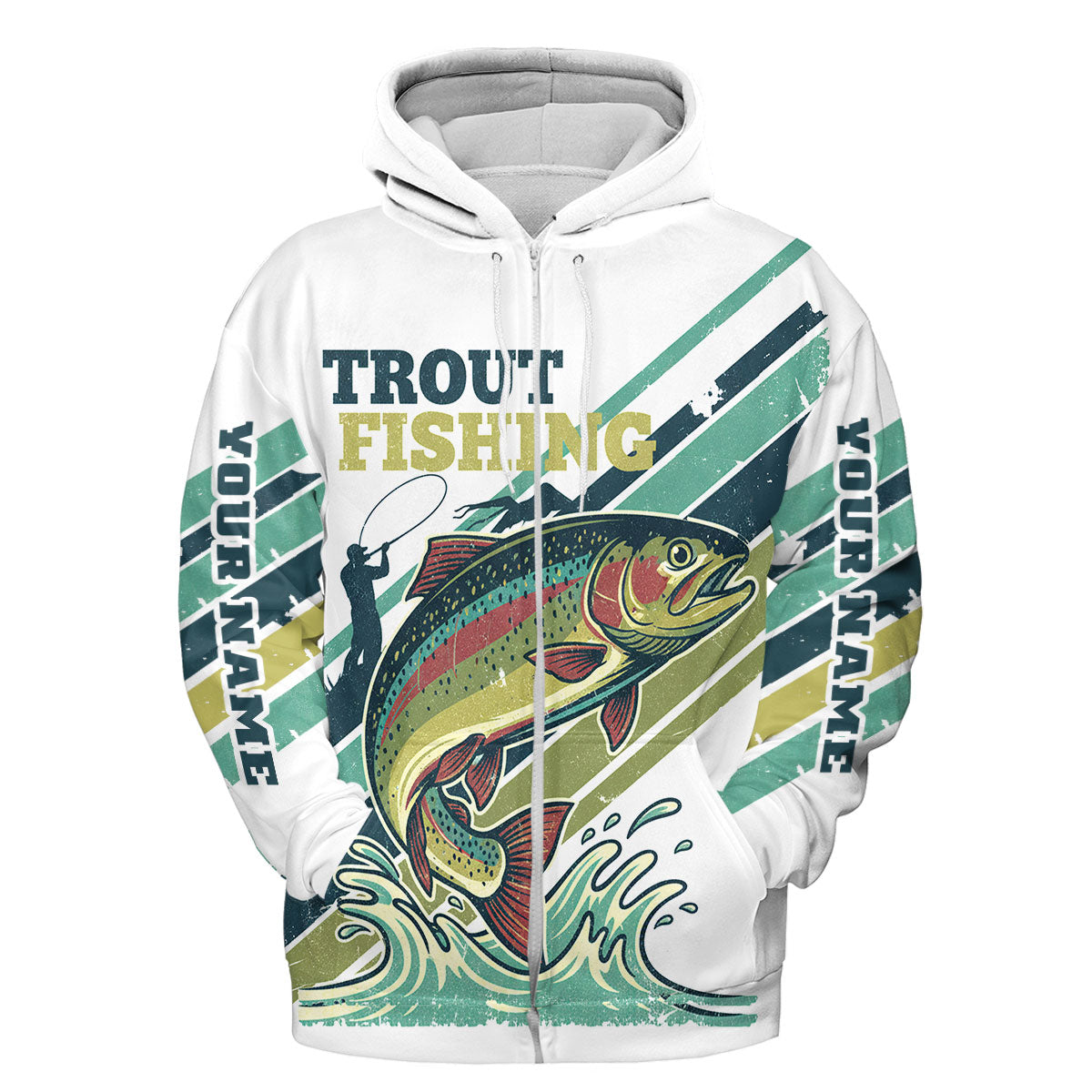 Vintage Rainbow Trout Team Shirt All Over Print