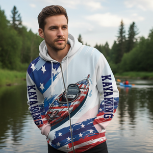 Custom Name Kayaking America All Over Print Shirt