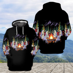 Ghost Camping Crew All Over Print Shirt