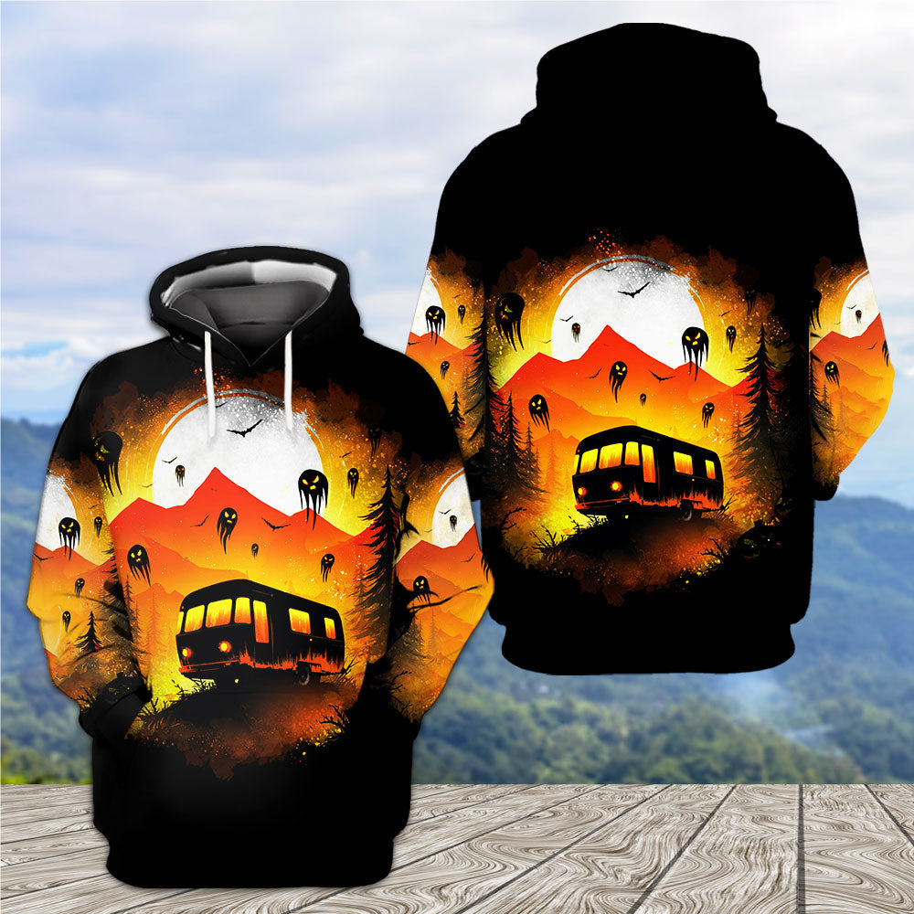 Haunted Camping Car All Over Print Shirt