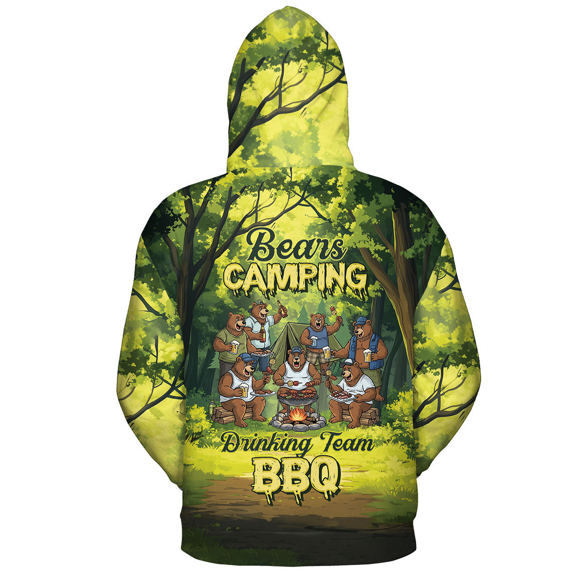 Bear Family BBQs All Over Print Shirt