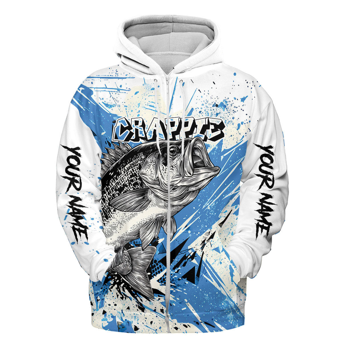 Custom Name Crappie Fishing Jersey All Over Print Shirt