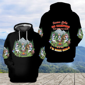 Some Girls Go Camping And Drink Too Much All Over Print Shirt