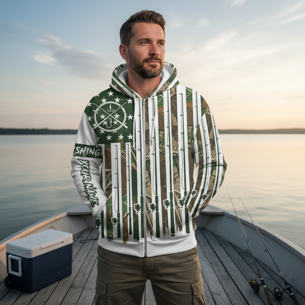 Custom Name Fishing Rods All Over Print Shirt