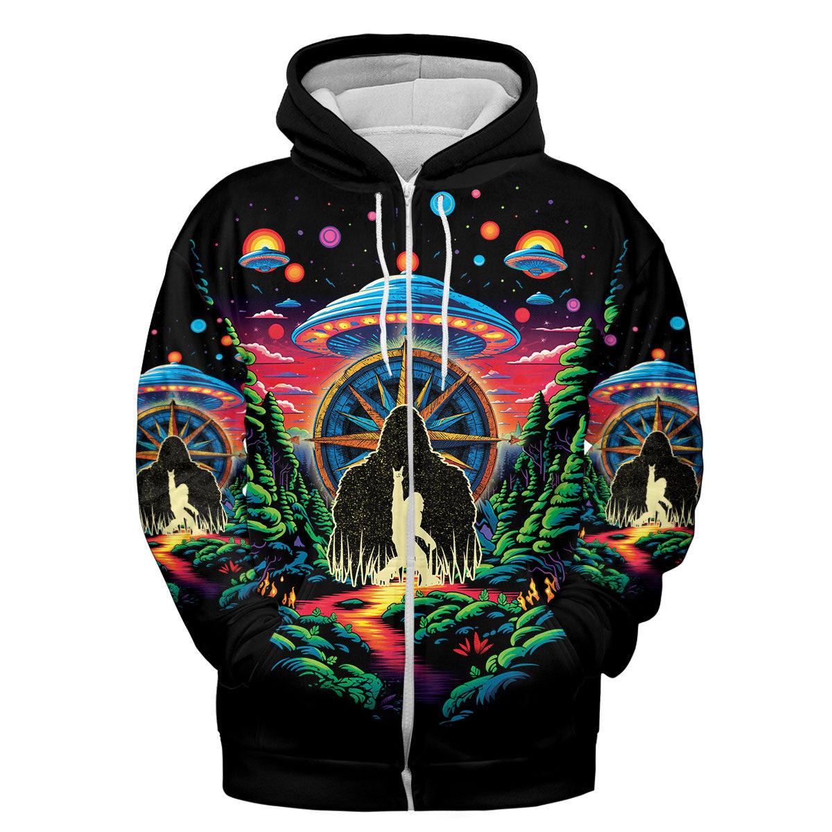 Bigfoot Mountain Adventure All Over Print Shirt