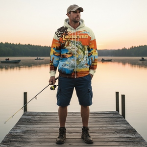 Largemouth Bass Jumping All Over Print Shirt
