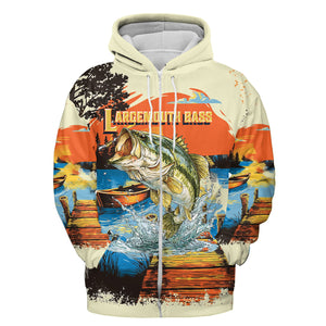 Largemouth Bass Jumping All Over Print Shirt