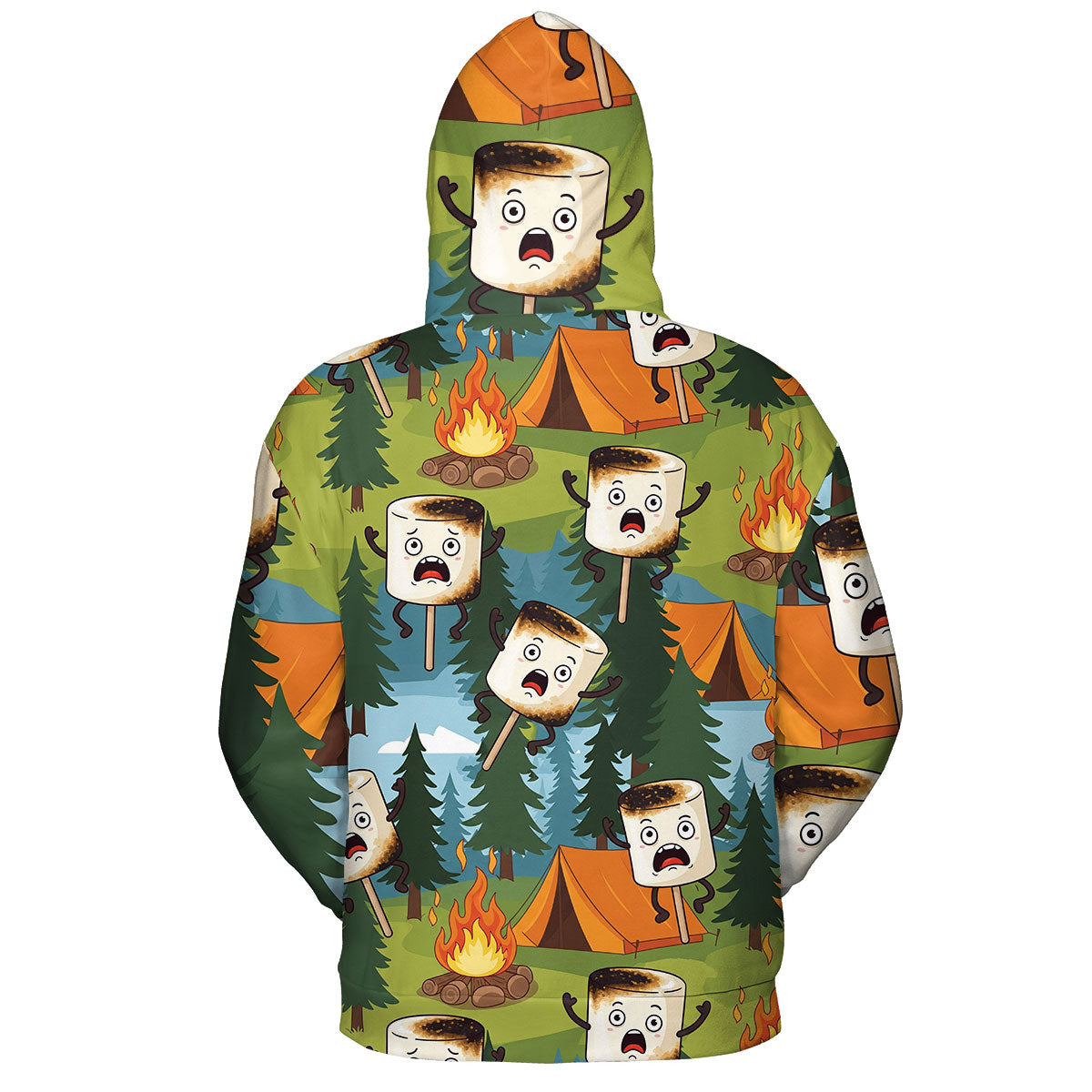 Funny Burnt Marshmallow All Over Print Shirt