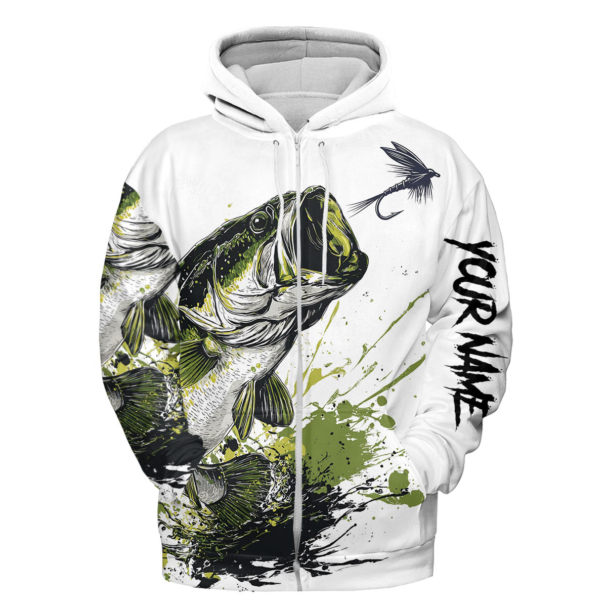 Custom Name Largemouth Bass All Over Print Shirt