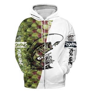 Bass Fishing Team Jerseys Green All Over Print Shirt