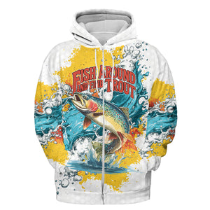 Fish Around And Find Trout Rainbow Trout All Over Print Shirt