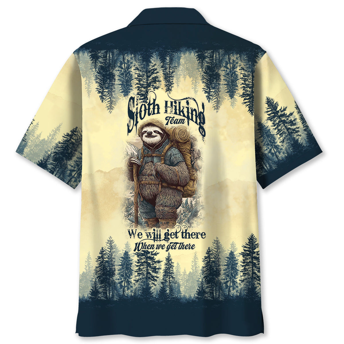 Sloth Camping Team Hawaiian Shirt