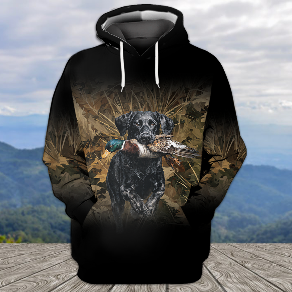 Duck Hunting With Dog All Over Print Shirt