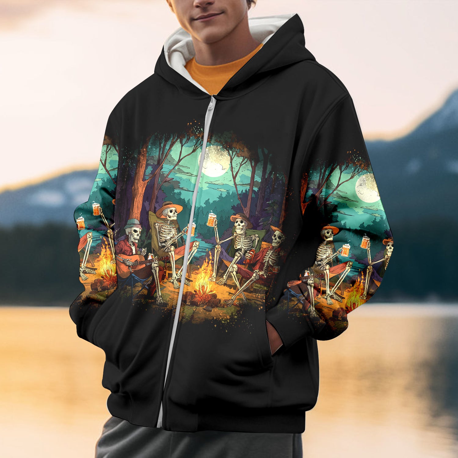 Spooky Camping Crew Halloween All Over Print Shirt