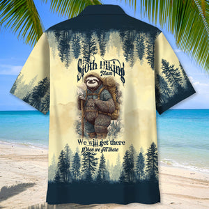 Sloth Camping Team Hawaiian Shirt