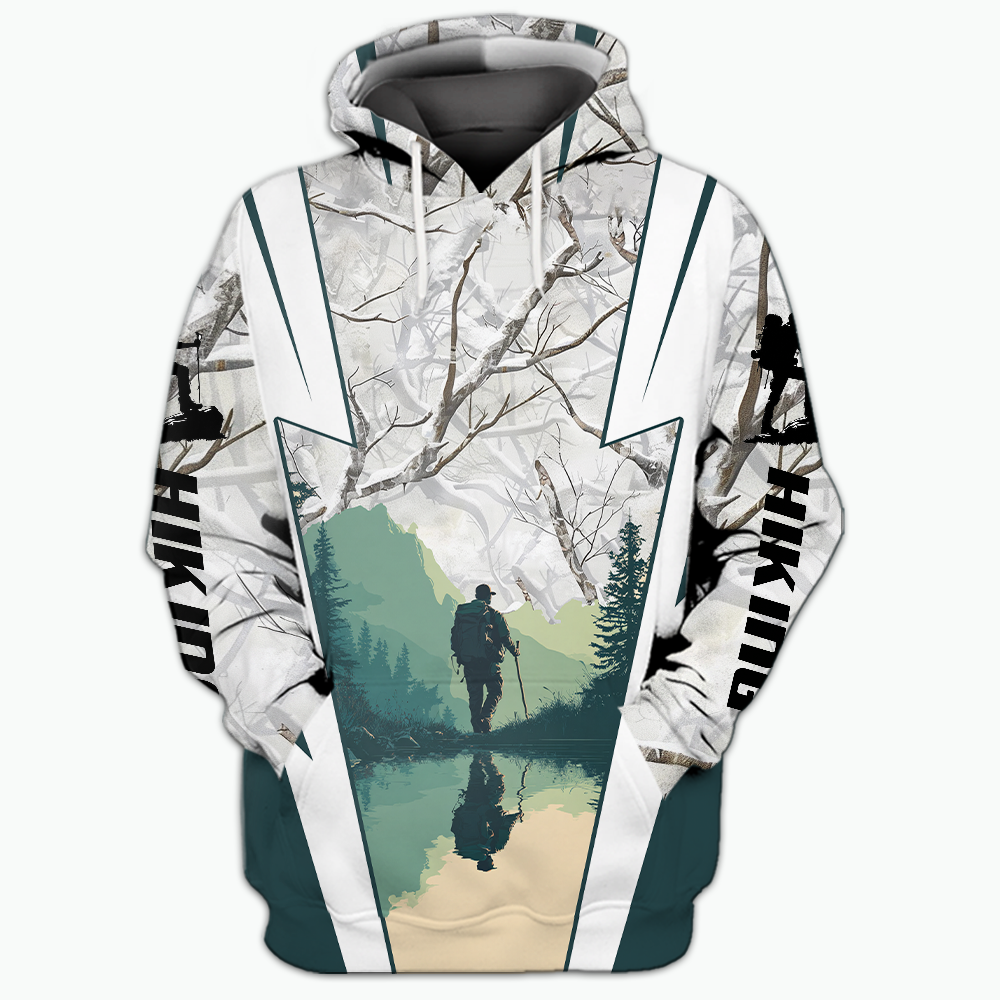 Hiking Winter Camo All Over Print Shirt
