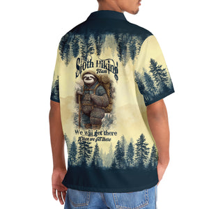 Sloth Camping Team Hawaiian Shirt