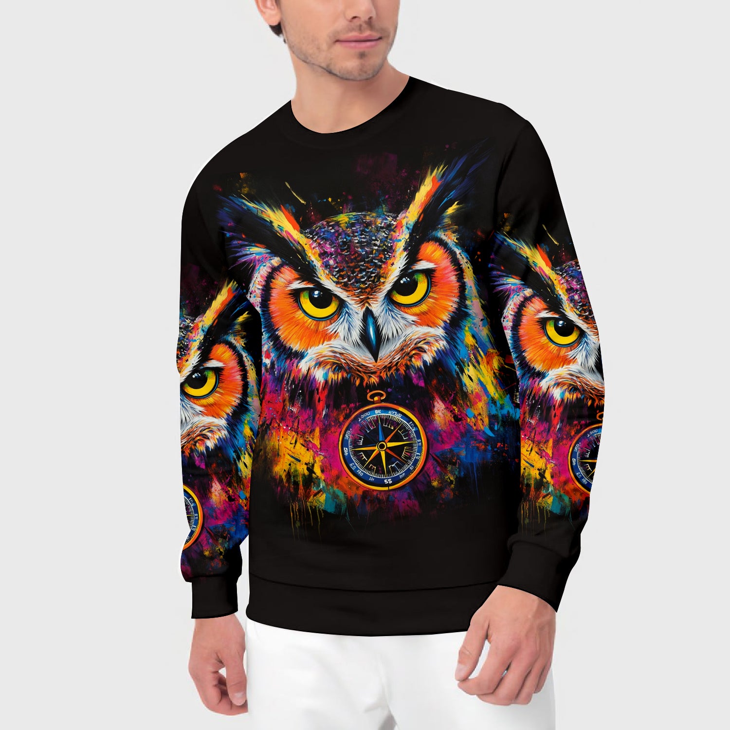 Not All Who Wander Are Lost Owl All Over Print Shirt