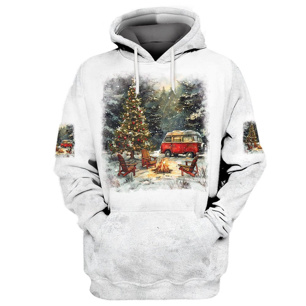 It's The Most Wonderful Time Of Christmas Camping All Over Print Shirt