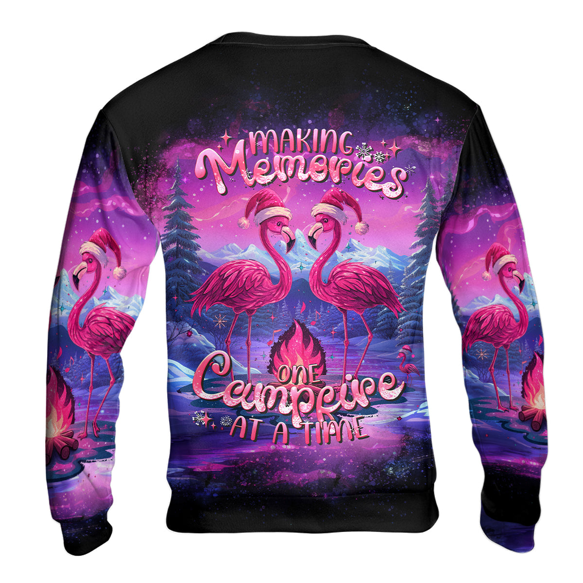 Neon Colorful Making Memories One Campfire At A Time All Over Print Shirt