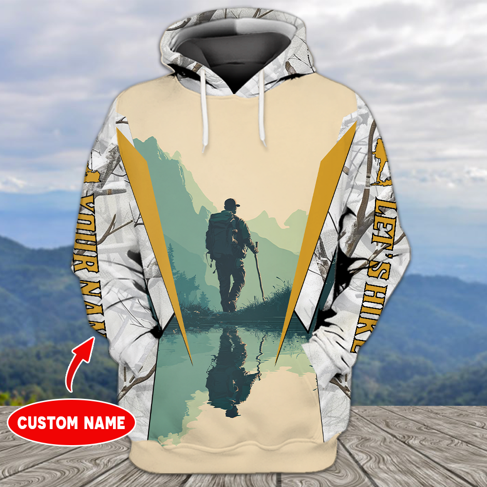 Custom Name Hiking More Worry Less All Over Print Shirt