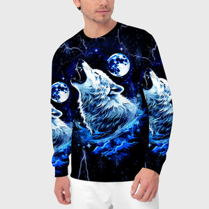 Mystical Wolf Howing Art All Over Print Shirt
