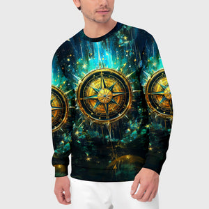 Not All Who Wander Fantasy Compass All Over Print Shirt
