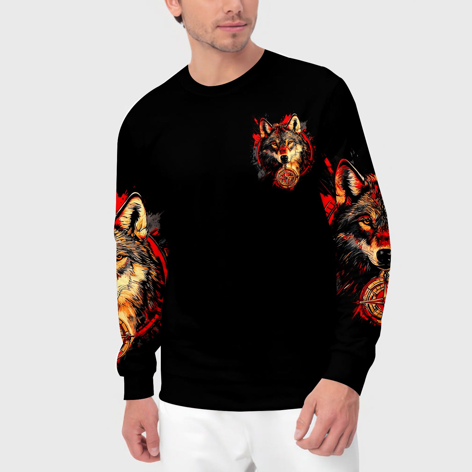 Not All Who Wander Are Lost Wolf All Over Print Shirt