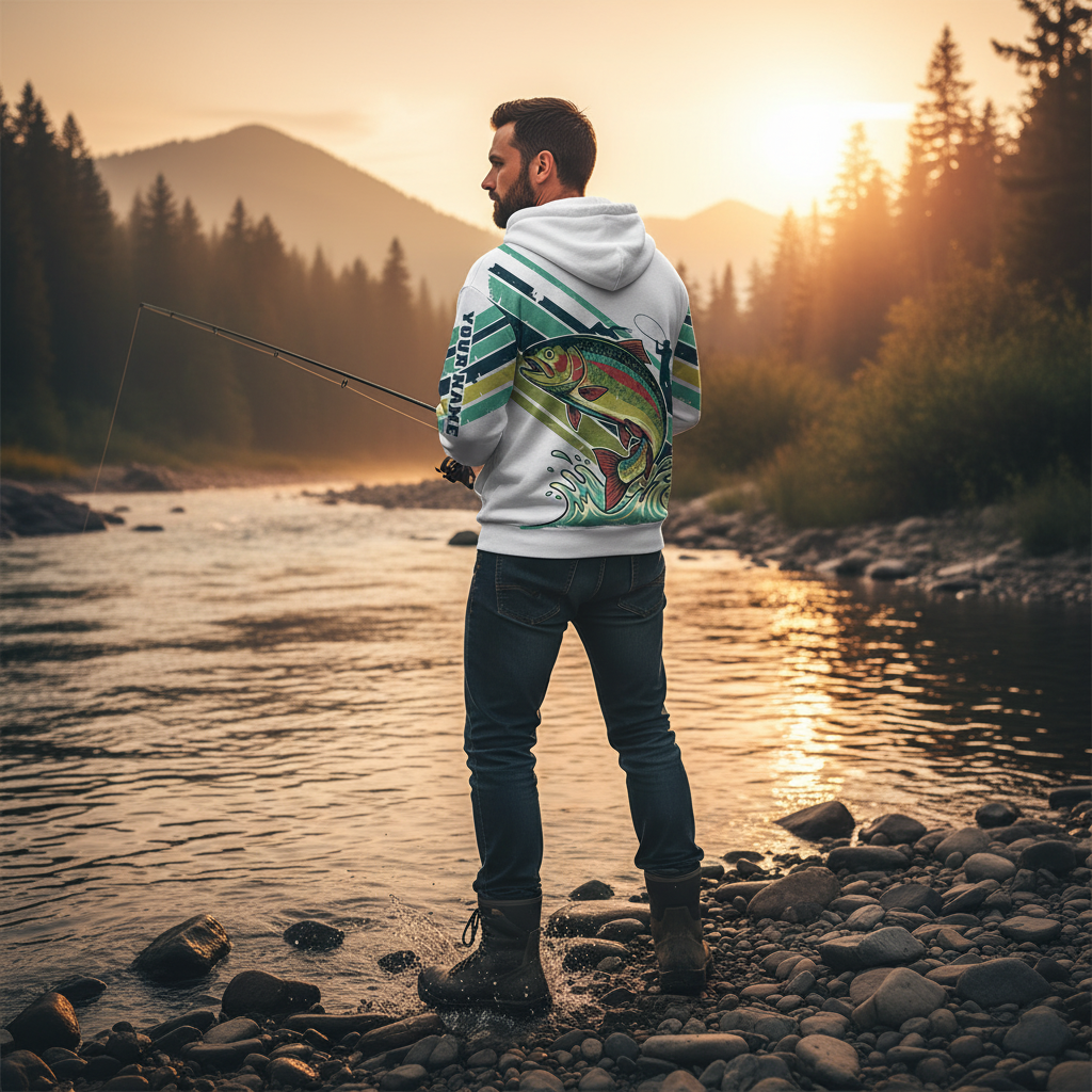 Vintage Rainbow Trout Team Shirt All Over Print
