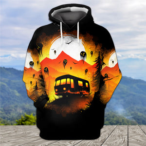 Haunted Camping Car All Over Print Shirt