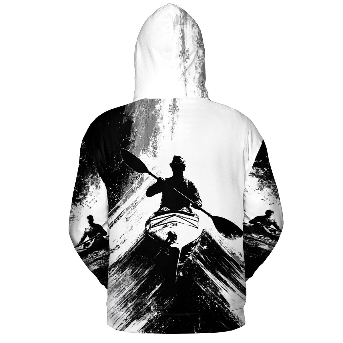 Black And White Kayaking Lover All Over Print Shirt