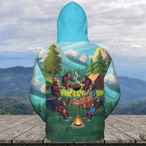 Sasquatch family BBQs All Over Print Shirt