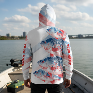 Custom Name Crappie Fish America All Over Print Shirt