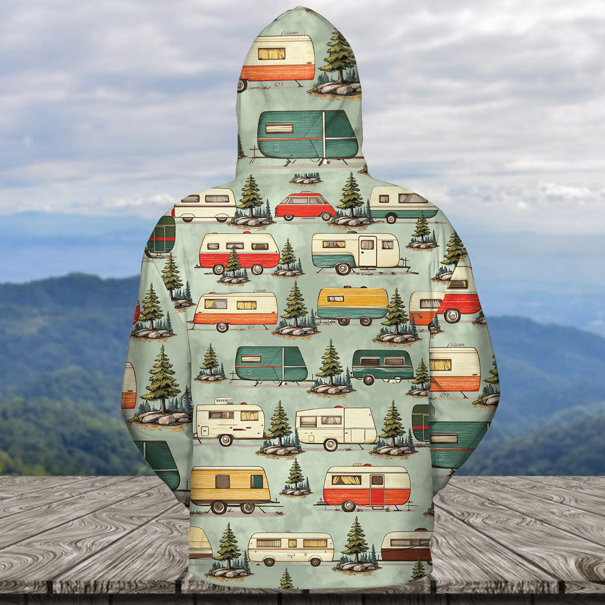 Vintage Camper Car All Over Print Shirt