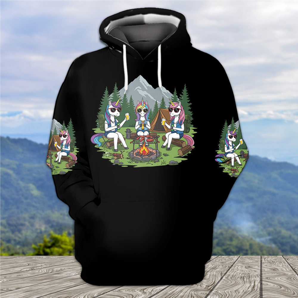 Some Girls Go Camping And Drink Too Much All Over Print Shirt
