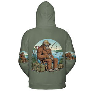 I'd Rather Be Fishing Bigfoot All Over Print Shirt