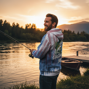 Largemouth Bass American Flag All Over Print Shirt