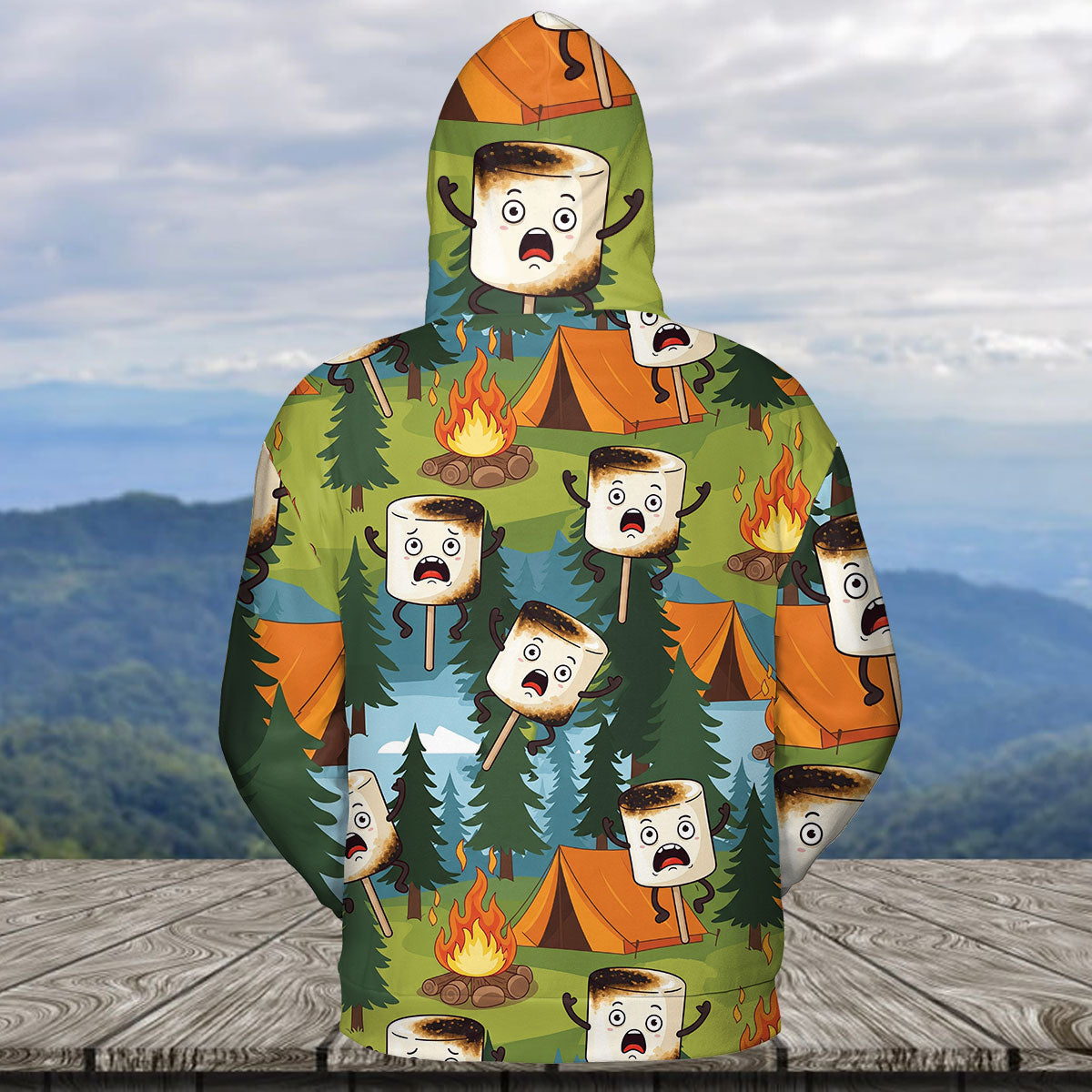 Funny Burnt Marshmallow All Over Print Shirt