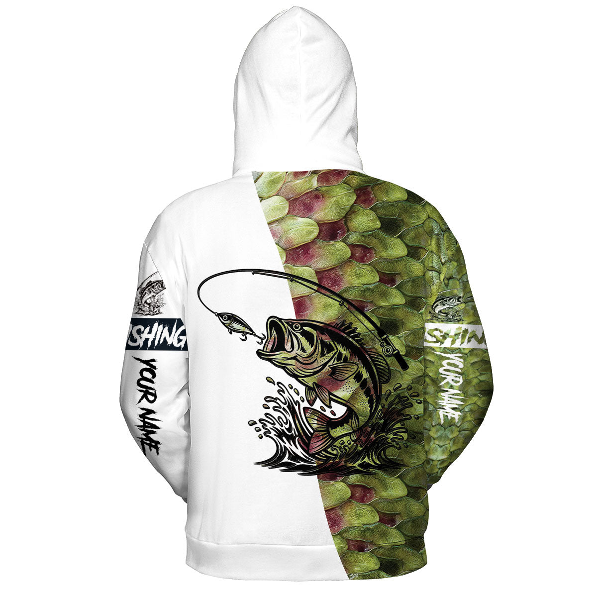 Bass Fishing Team Jerseys Green All Over Print Shirt