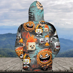 Burnt Marshmallow Halloween All Over Print Shirt