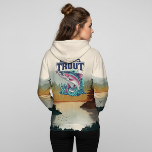 Trout Fish Lover Vintage All Over Print Shirt