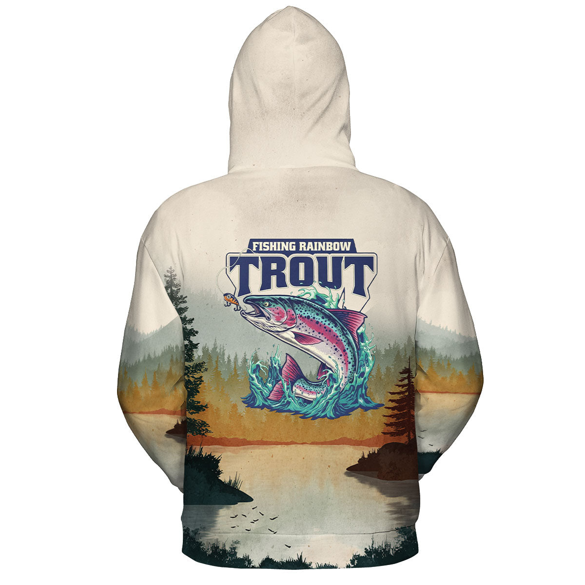 Trout Fish Lover Vintage All Over Print Shirt