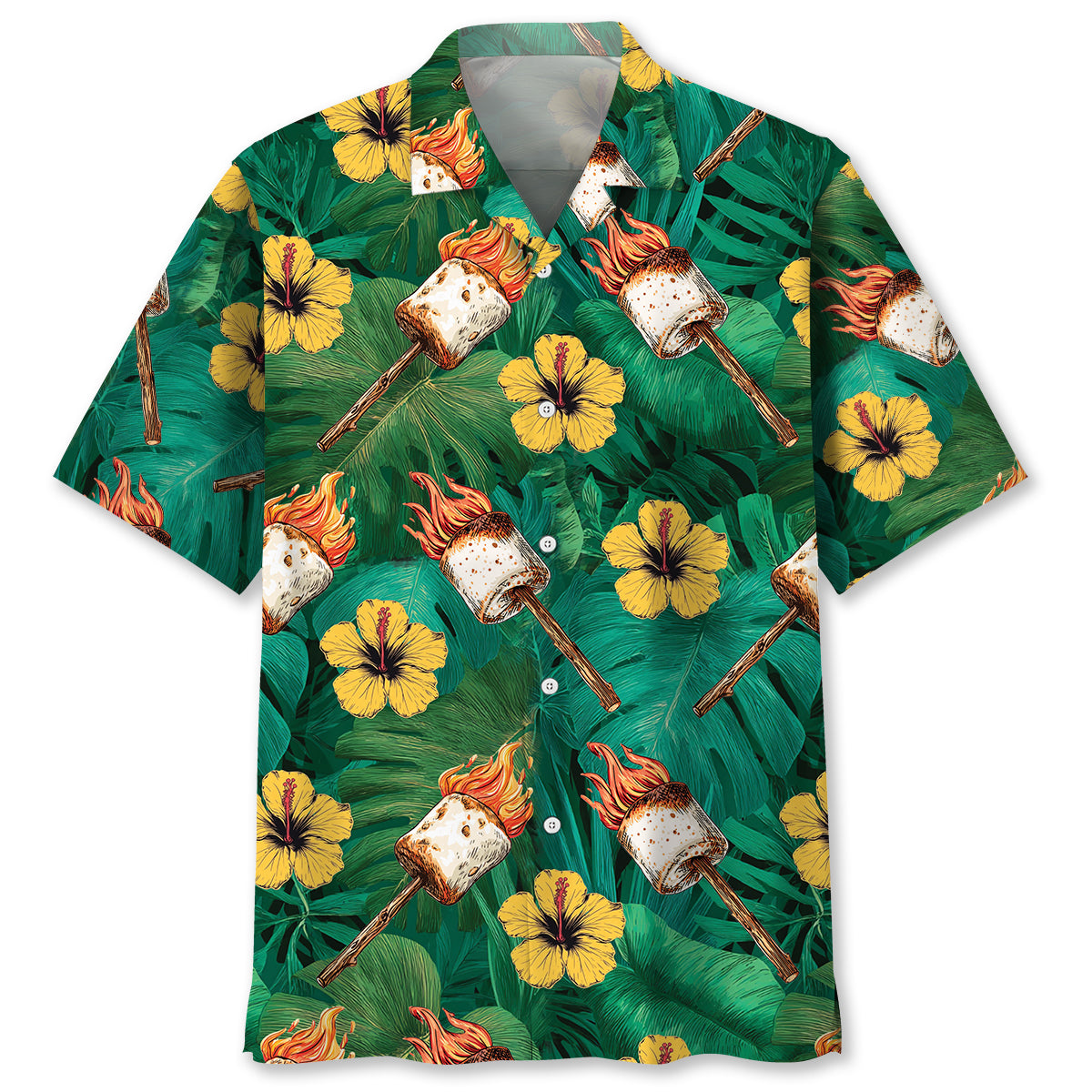 Fire Toasted Marshmallow Hawaiian Shirt