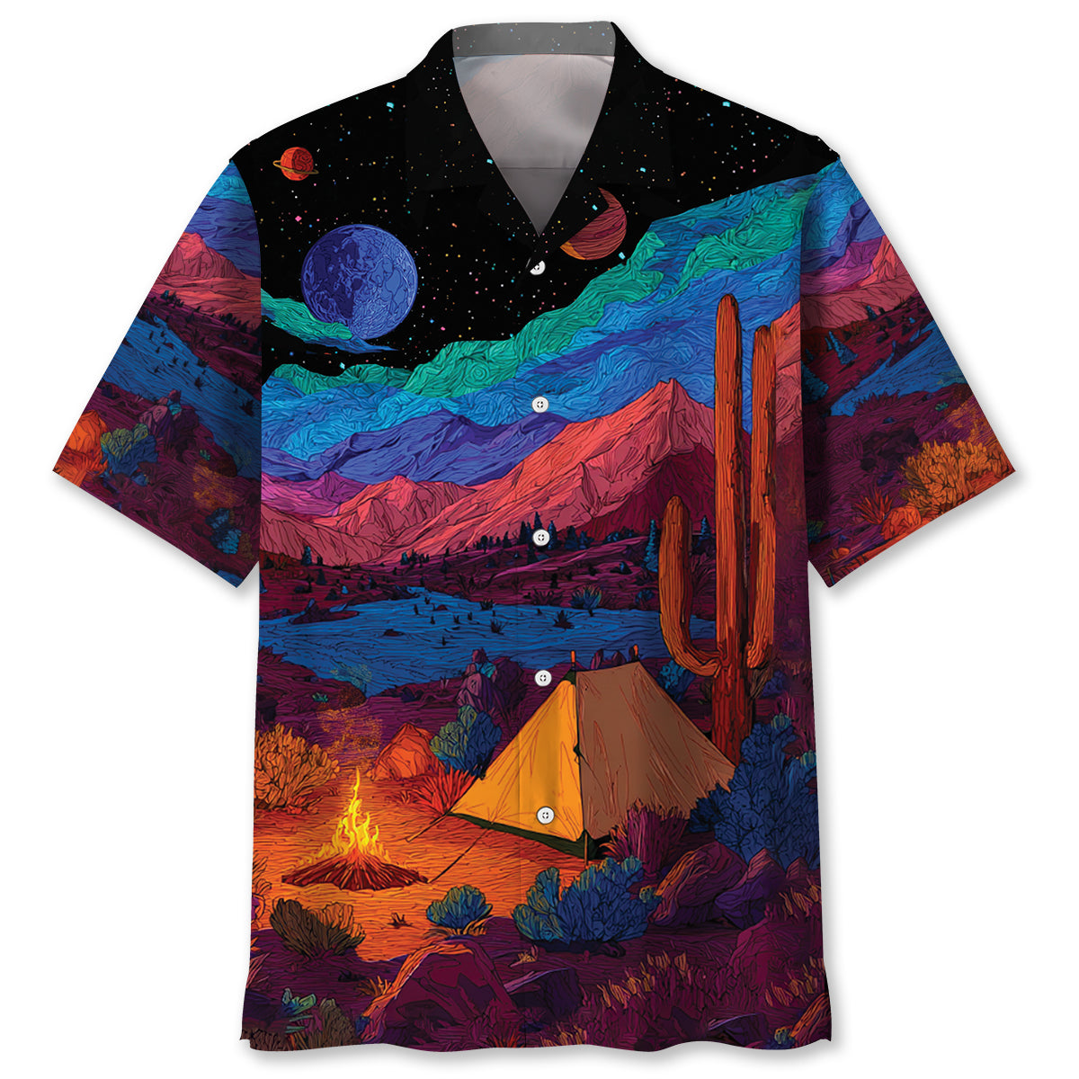 Weekend Forecast Camping With A Chance Of Drinking Hawaiian Shirt