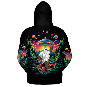 Bigfoot Boo Rock On All Over Print Shirt