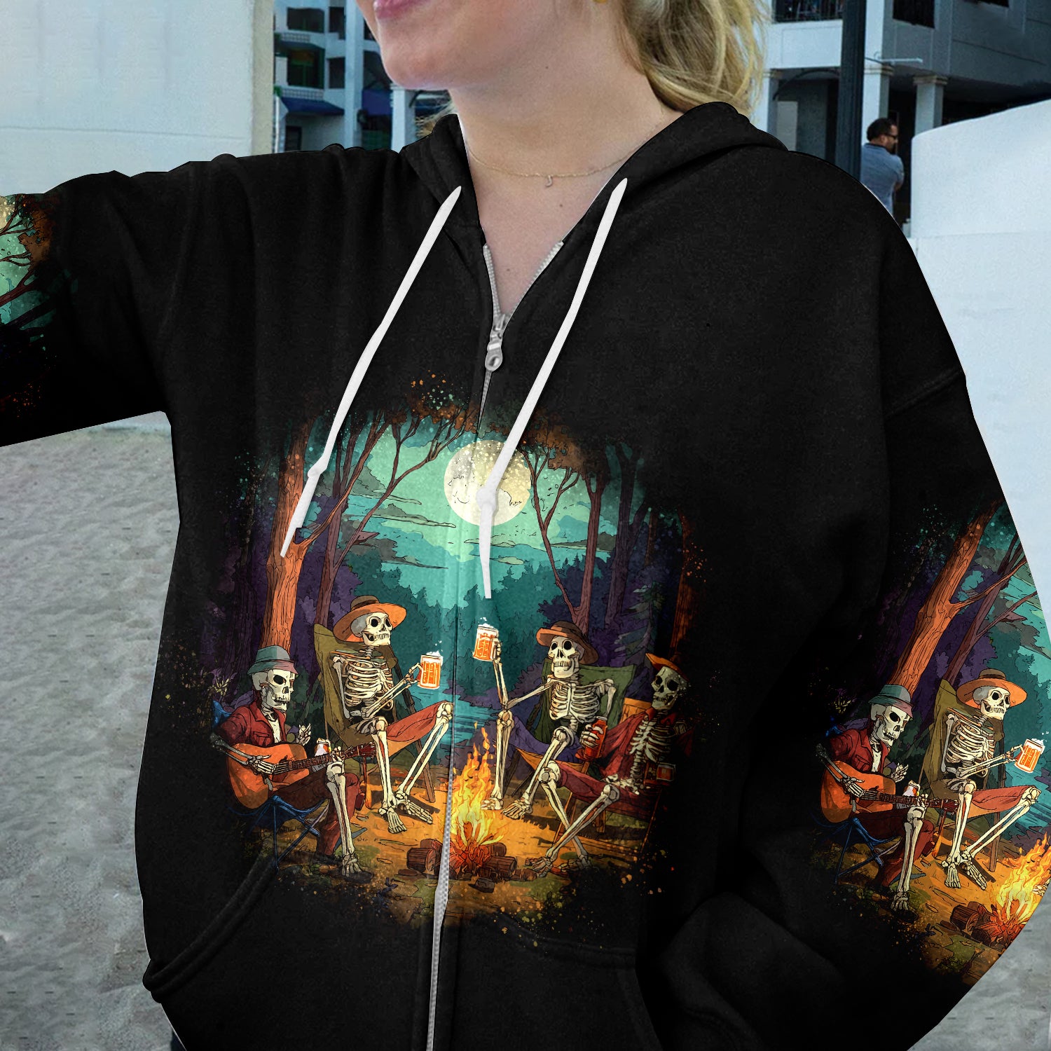 Spooky Camping Crew Halloween All Over Print Shirt