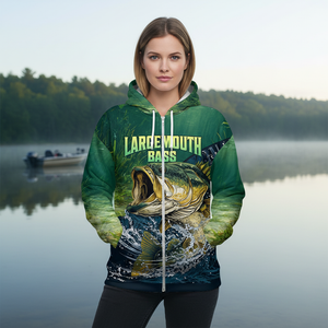 Largemouth Bass Vintage All Over Print Shirt