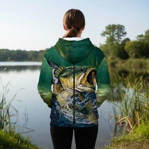Largemouth Bass Vintage All Over Print Shirt