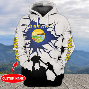 Custom Personal Hiking Montana State All Over Print Shirt