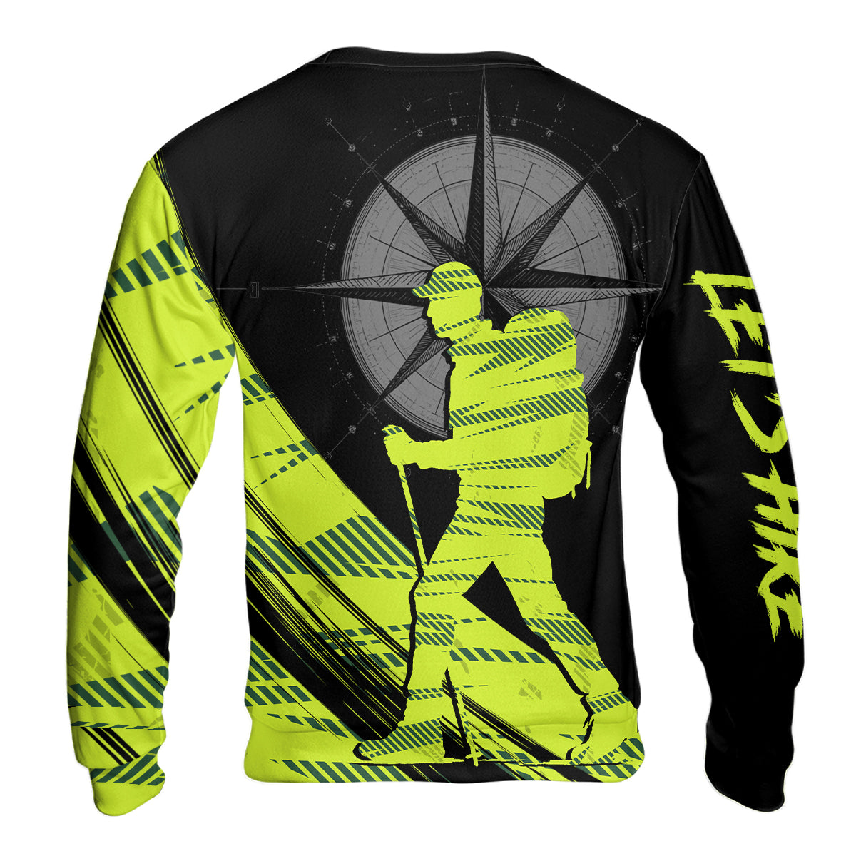 Hiking Find Your Own Path Yellow Neon All Over Print Shirt